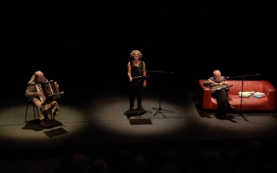 Alavedra, Massip i Formosa a l'escenari de l'Estruch | Roger Benet